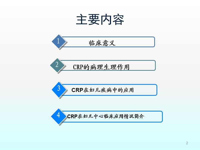 CRP临床应用ppt课件_第2页