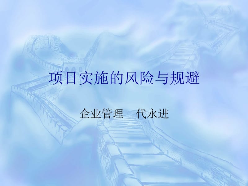 项目实施的风险与规避.ppt_第1页