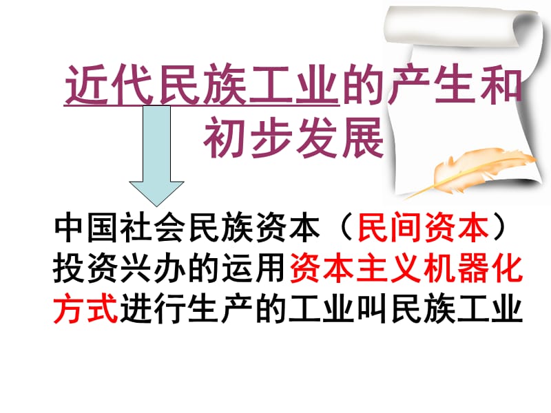 近代民族工业产生和初步发展.ppt_第1页