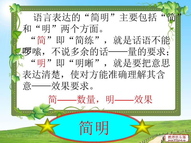 语言表达简明连贯得体准确生动鲜明.ppt_第2页