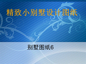 精致小別墅設計圖紙.ppt