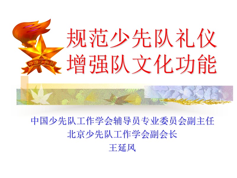 规范少先队礼仪(王延风).ppt_第1页