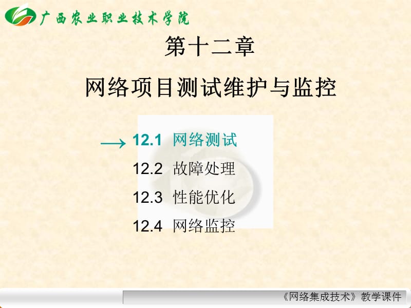 网络项目测试维护与监控.ppt_第1页