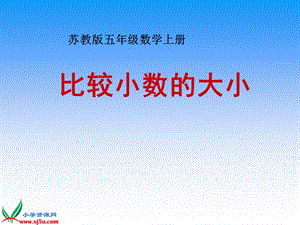 蘇教版數(shù)學五年級上冊《比較小數(shù)的大小》課件.ppt