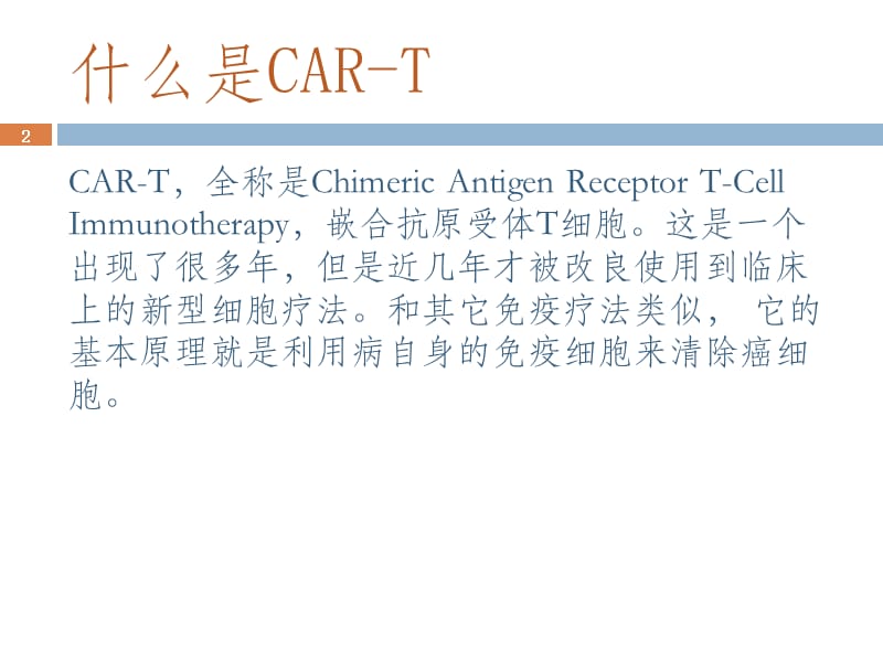 CAR-T细胞免疫疗法ppt课件_第2页