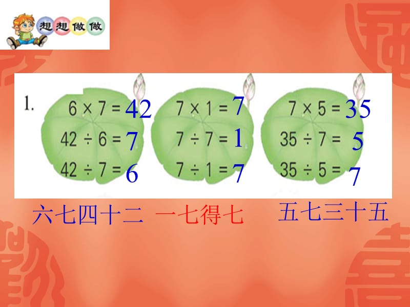 苏教版国标本数学二年级上册第八单元 用7的乘法口诀求商.ppt_第3页