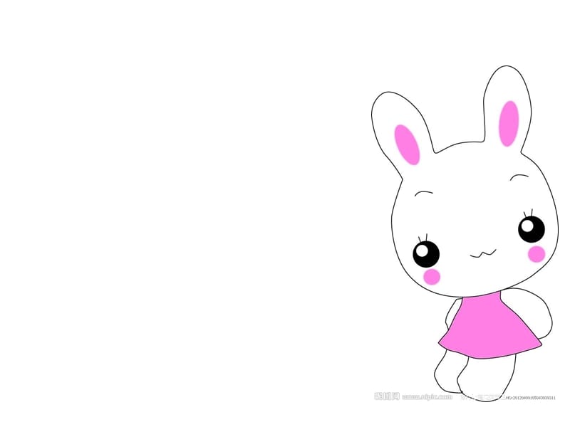 超可爱小白兔卡通模板.ppt_第2页