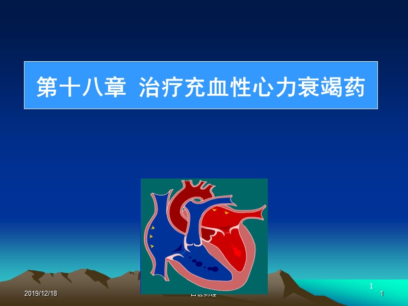 西医药理学第十八章治疗充血性心力衰竭药.ppt_第1页