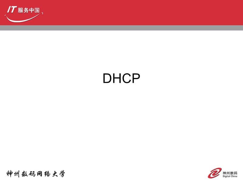 神州数码DHCP的配置与分析.dhcp.ppt_第1页