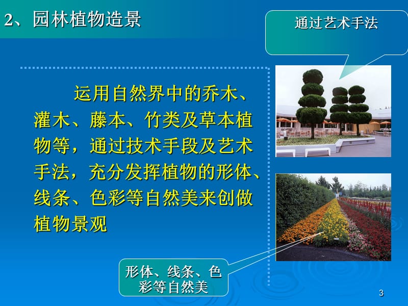 绪论植物配置与造景的概念及意义.ppt_第3页