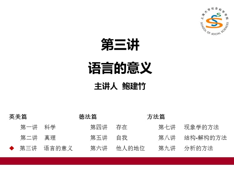 西方哲学十讲3现代西方十讲语言的意义.ppt_第1页