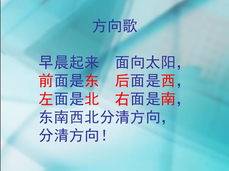 认识东南西北教案设计.ppt_第3页