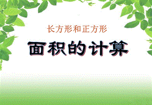 長方形和正方形的面積計算.ppt