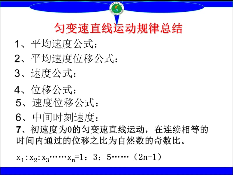 高一物理运动规律总结.ppt_第1页