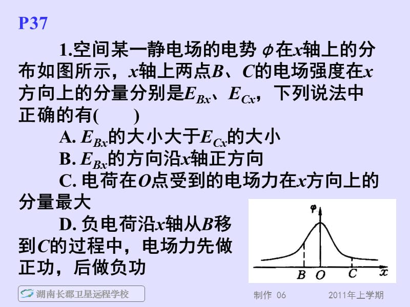 高一物理《第二教材第一章习题讲解+第一章静电场试卷讲评》(课件).ppt_第3页