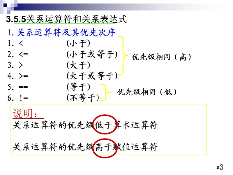 C语言关系运算符和位运算符ppt课件_第3页