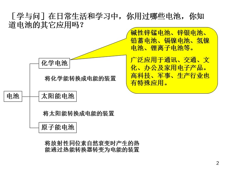 高一化学必修二第三章第二节化学电源.ppt_第2页