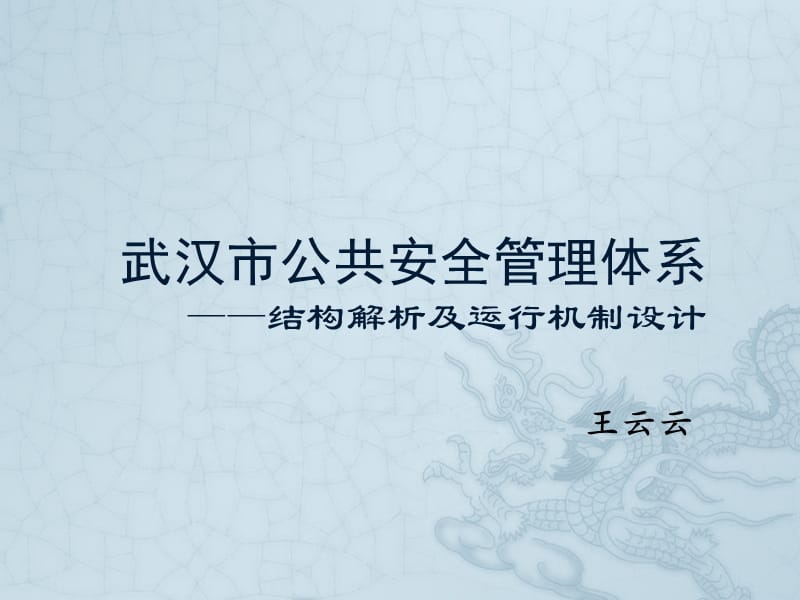 武汉公共安全管理体系-王云云.ppt_第1页