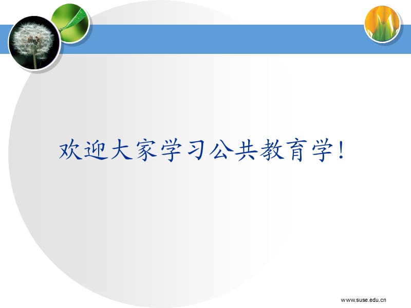 欢迎大家学习公共教育学.ppt_第1页