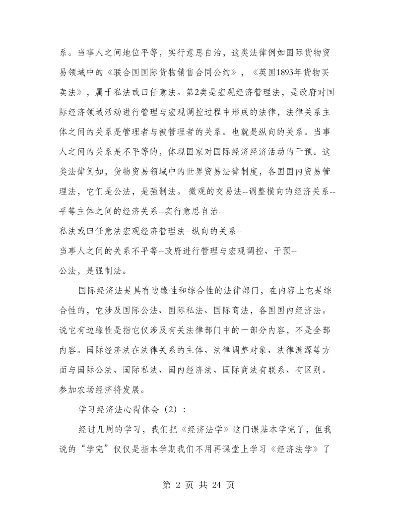 学习经济法心得体会(精选多篇).doc_第2页