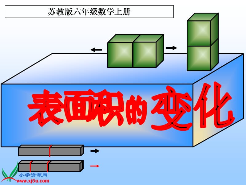 蘇教版數(shù)學(xué)六年級(jí)上冊(cè)《表面積的變化》課件.ppt_第1頁(yè)