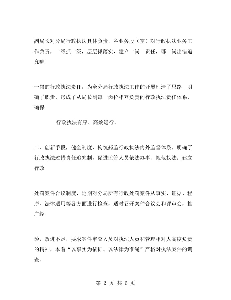 年终药监局行政执法工作总结.doc_第2页