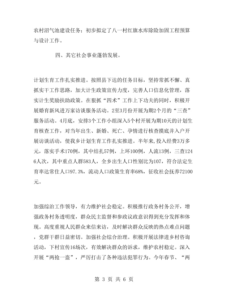 乡镇政府上半年特色改革工作总结.doc_第3页