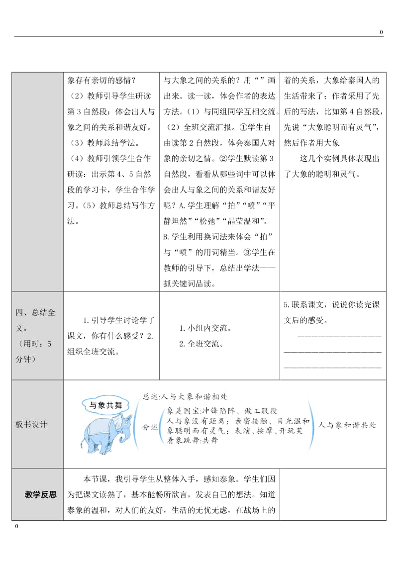 六年级上册27 与象共舞（导学案）_第3页