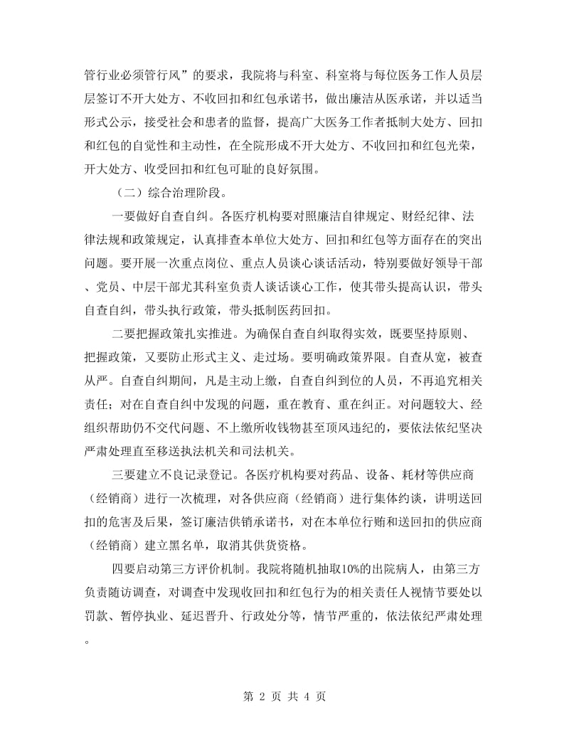 医院红包专项整治活动方案.doc_第2页