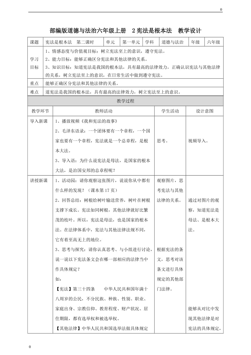 2宪法是根本法第二课时教案_第1页