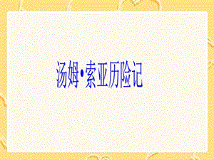 《湯姆索亞歷險記》PPT課件.ppt