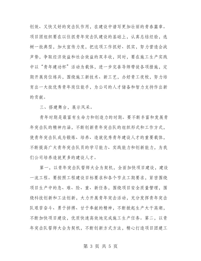 青年突击队授旗誓师大会上的讲话.doc_第3页