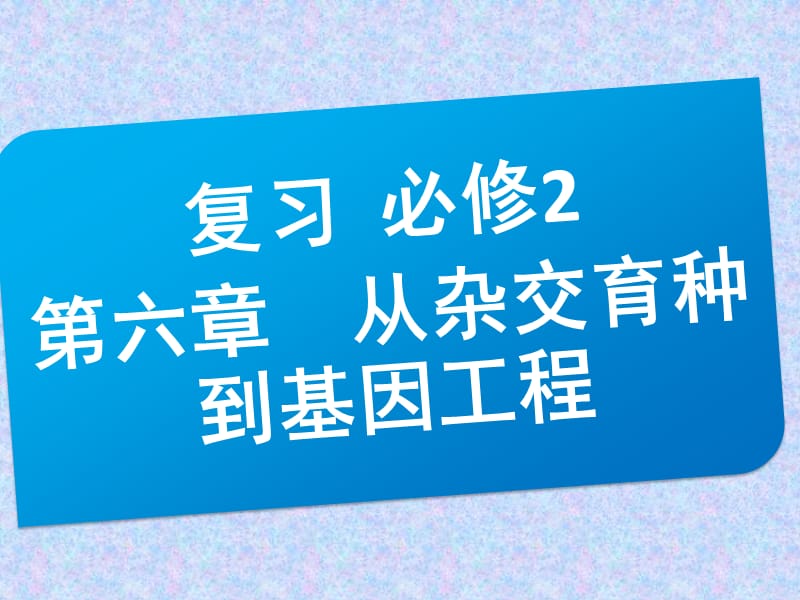 复习必修二第六章从杂交育种到基因工程.ppt_第1页