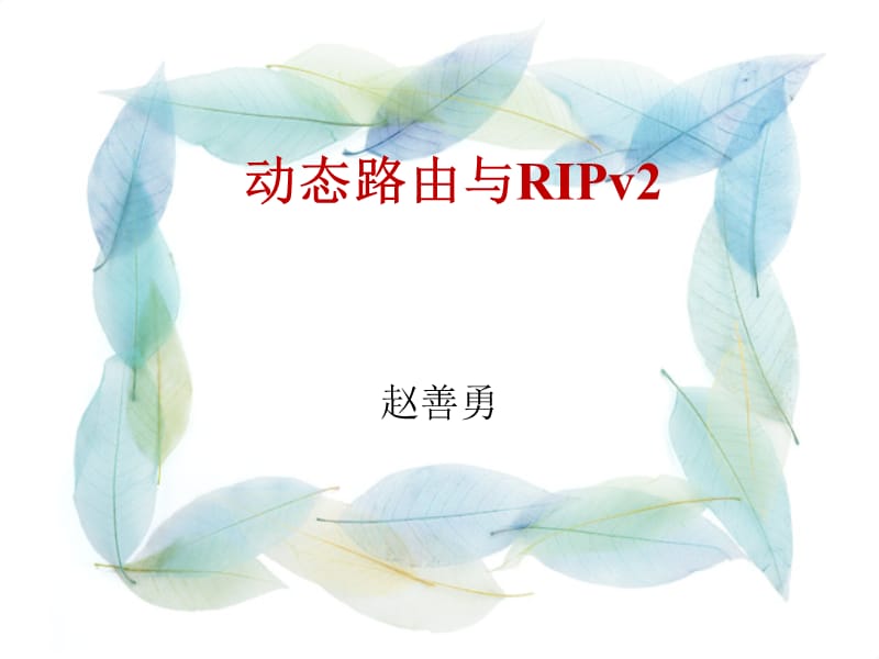 动态路由协议及RIPV.ppt_第1页