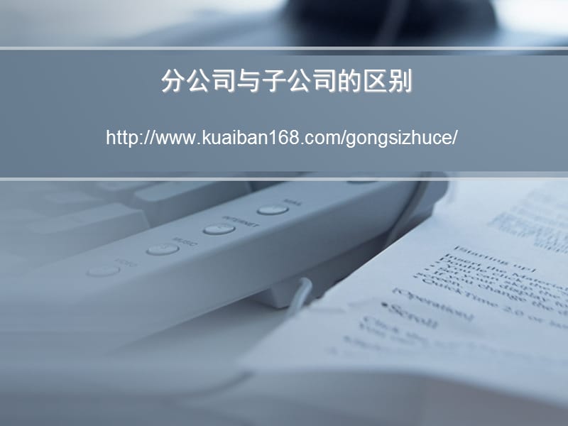 分公司与子公司的区别.ppt_第1页