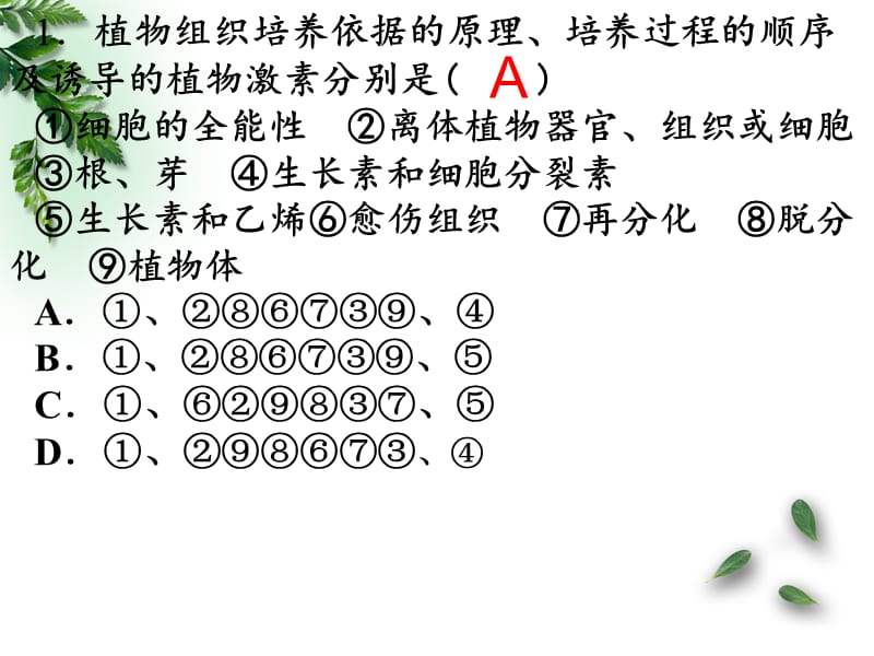 动物细胞工程习题.ppt_第1页