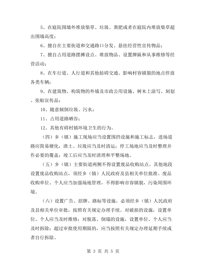 地方乡集镇环卫管制指导方案.doc_第3页