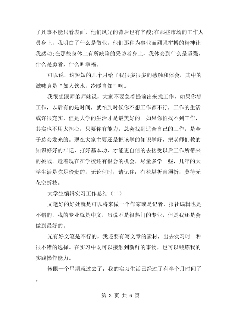 大学生编辑实习工作总结.doc_第3页