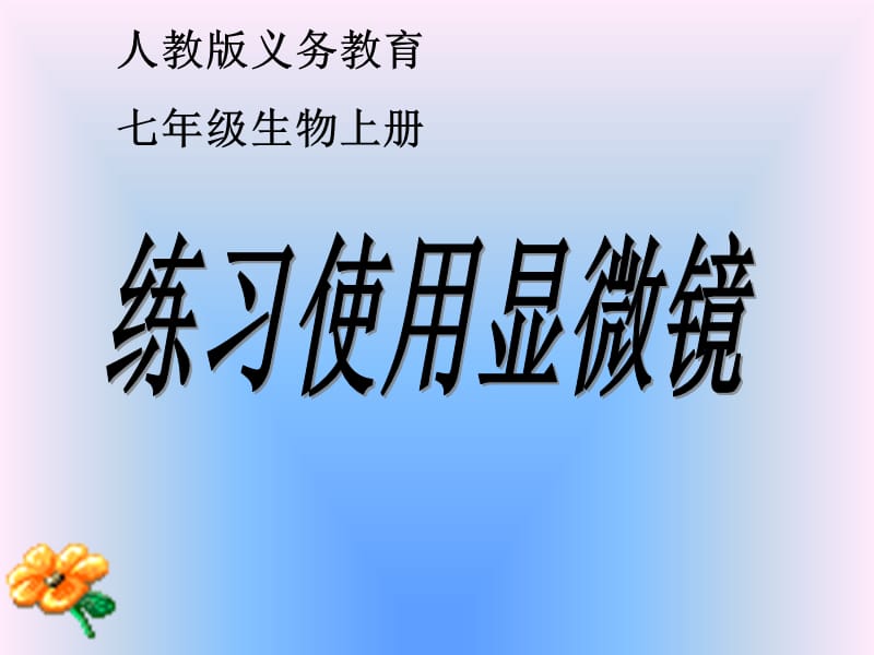 練習(xí)使用顯微鏡-說.ppt_第1頁