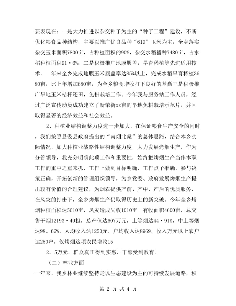 乡政府副职领导述职报告.doc_第2页