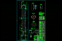 精餾塔CAD圖紙