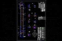浮閥塔裝配圖CAD圖紙