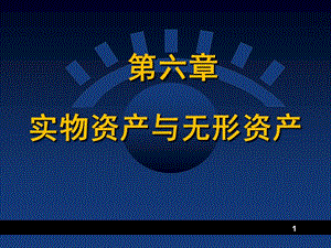 國際投資學(xué)第6章實(shí)物資產(chǎn)與無形資產(chǎn)ppt課件