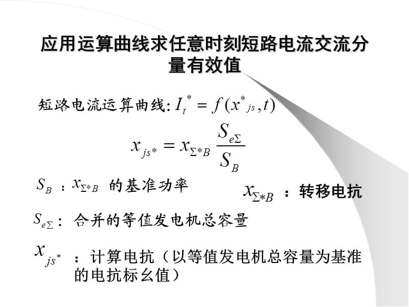 电力系统运算曲线法短路计算.ppt_第1页