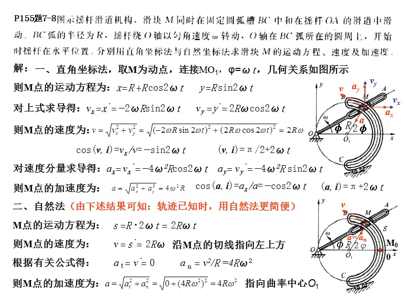 理论力学运动学作业解答学.ppt_第1页