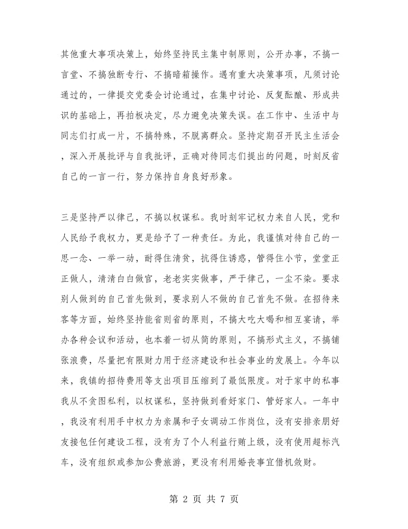 乡镇主要领导述职述廉报告.doc_第2页