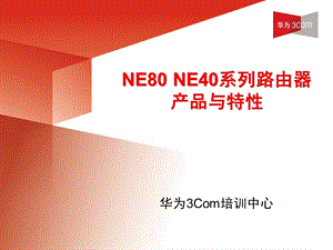 NE80NE40系列路由器产品与特性.ppt
