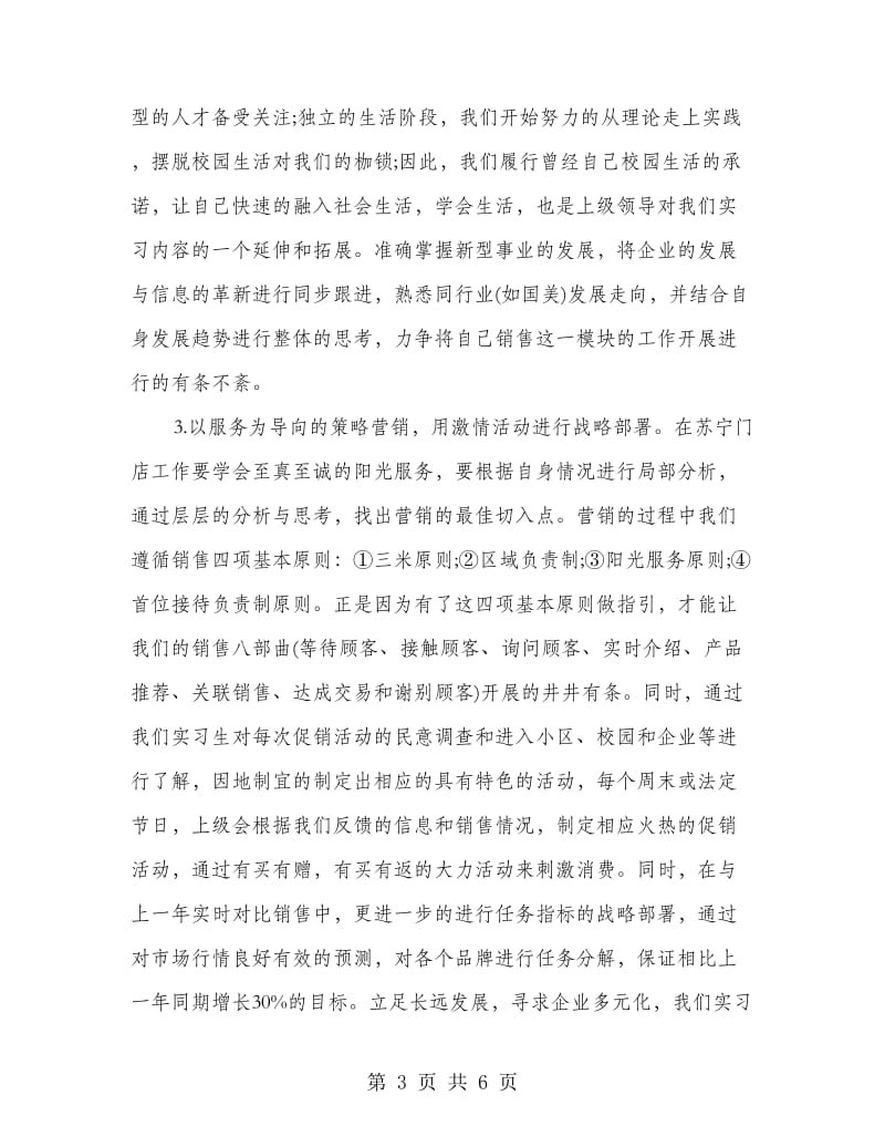 电器商城销售实习报告.doc_第3页