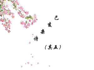 《已亥雜詩(shī)其五》PPT課件.ppt