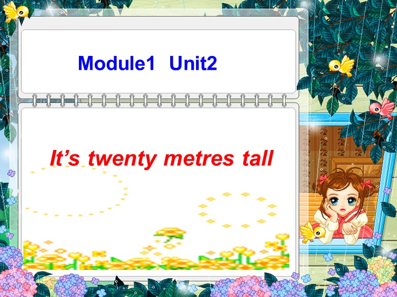 六年级英语上册Unit2It’stwentymetrestall课件1外研版（一起）_第1页